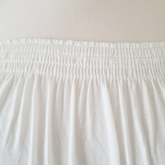 Michael Kors Smocked Off-The-Shoulder Top Natural - Picture 6 of 8